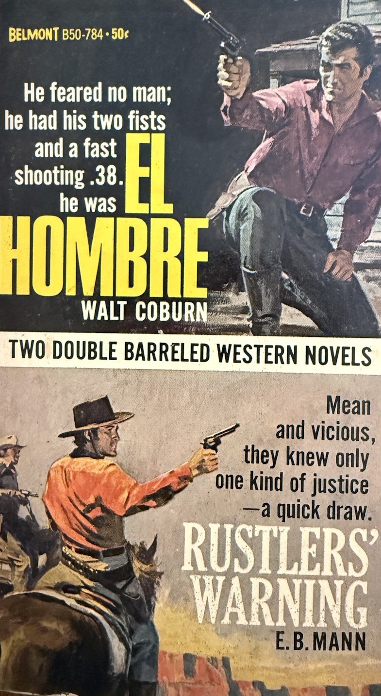 Walt Coburn E.B. Mann Vintage Paperback Western Belmont Double 1960s