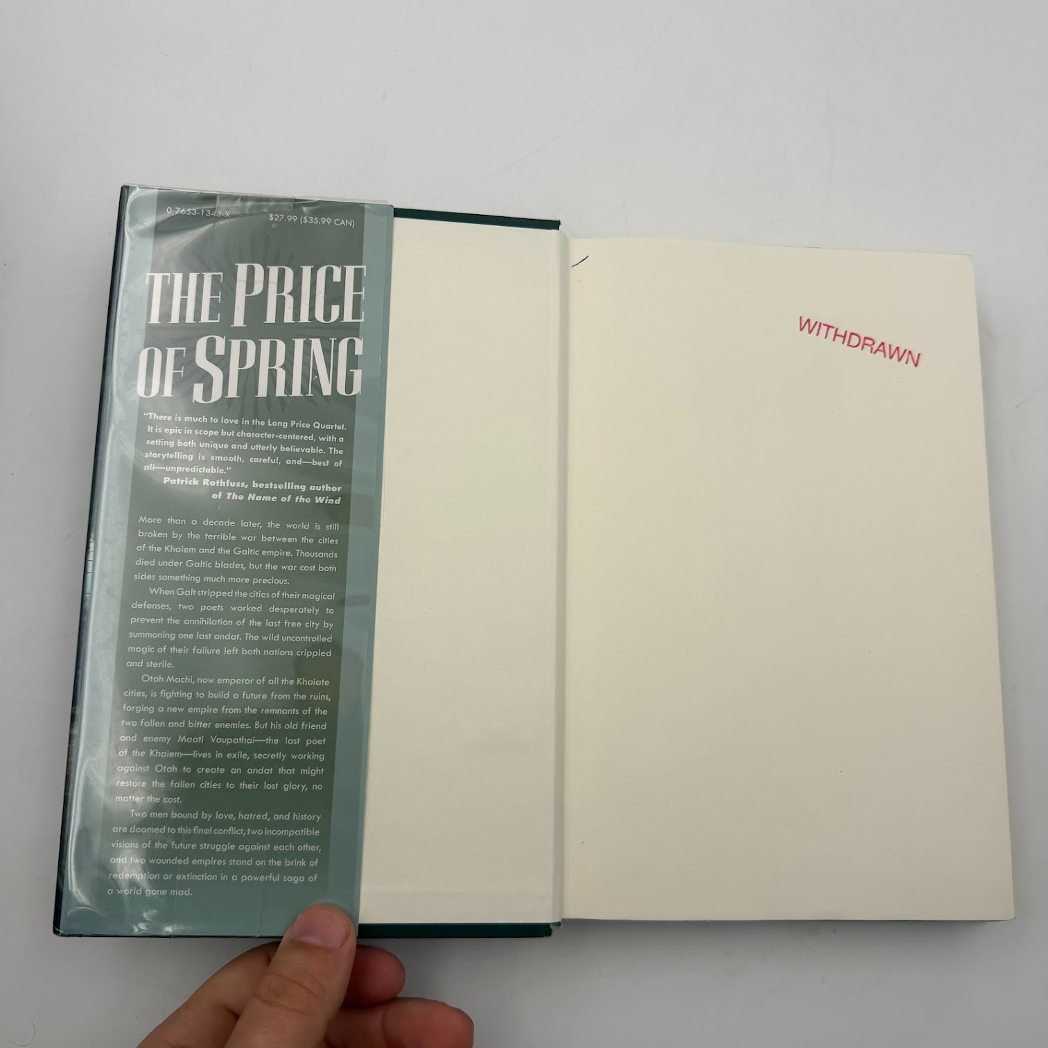 Price of Spring by Daniel Abraham (2009, Hardcover) Vol. 4 1st Edition