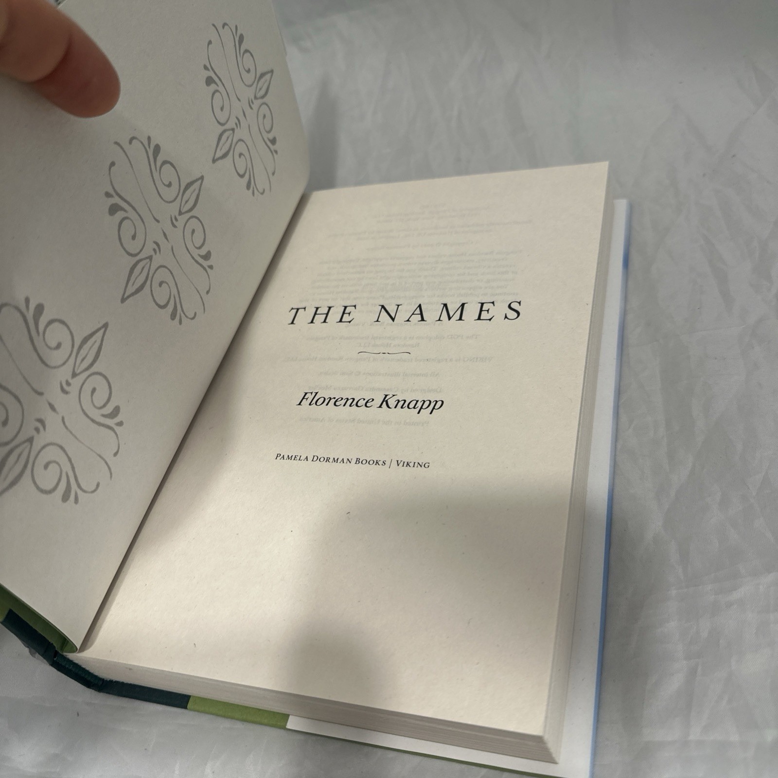 “The Names” – Hardback Novel by Florence Knapp EUC