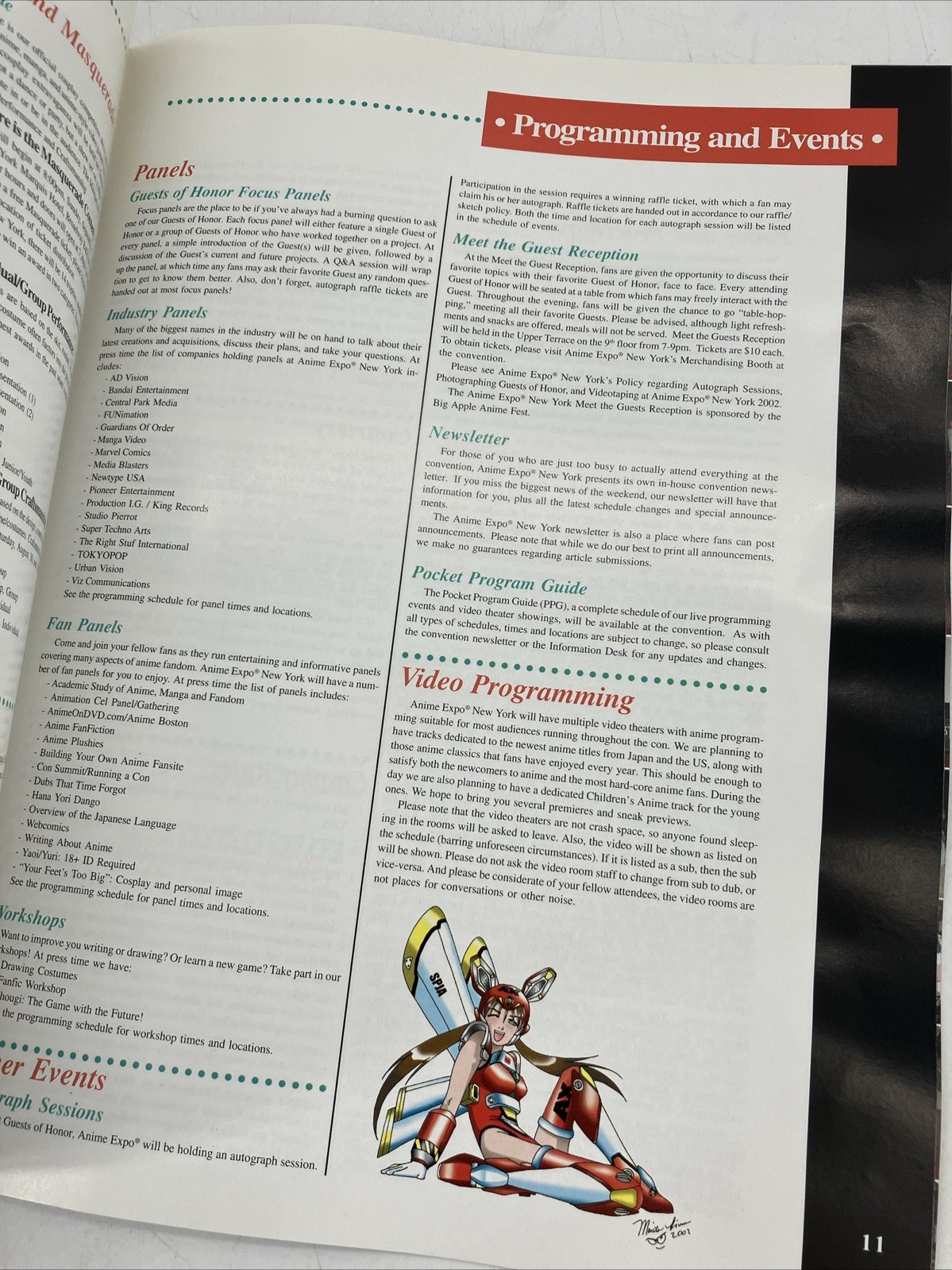 Anime Expo AX New York/Big Apple Anime Fest 2002 Convention Program Guide