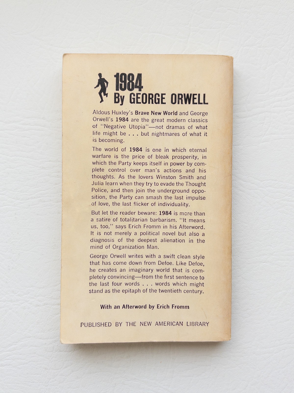 1984 by George Orwell Signet Classics Vintage Paperback
