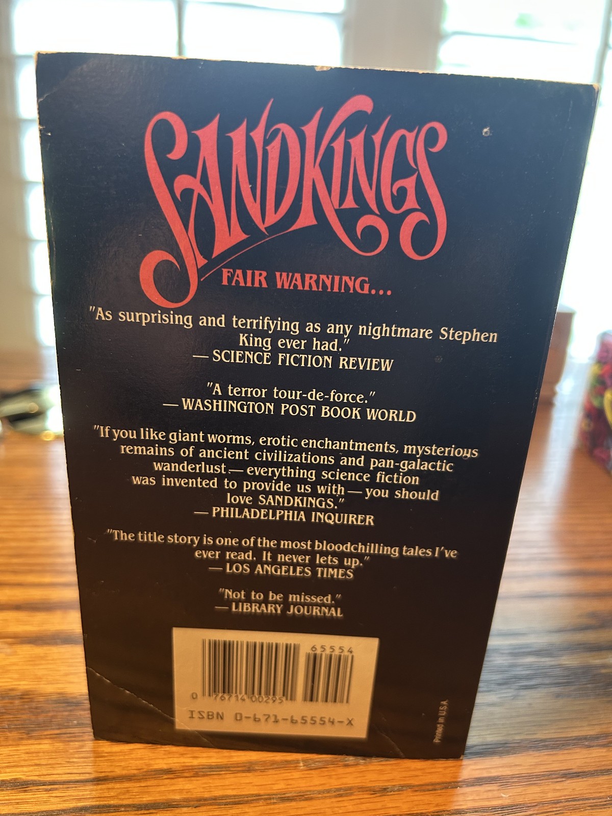 SANDKINGS by George R.R. Martin (1986) 1st Edition, 1st Printing Baen Paperback