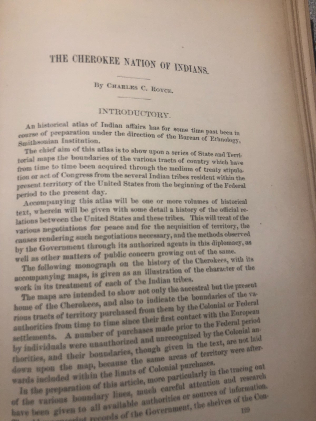 Smithsonian 5th Annual Ethnology 1883-1884 Burial Mounds, Cherokee Nation Maps