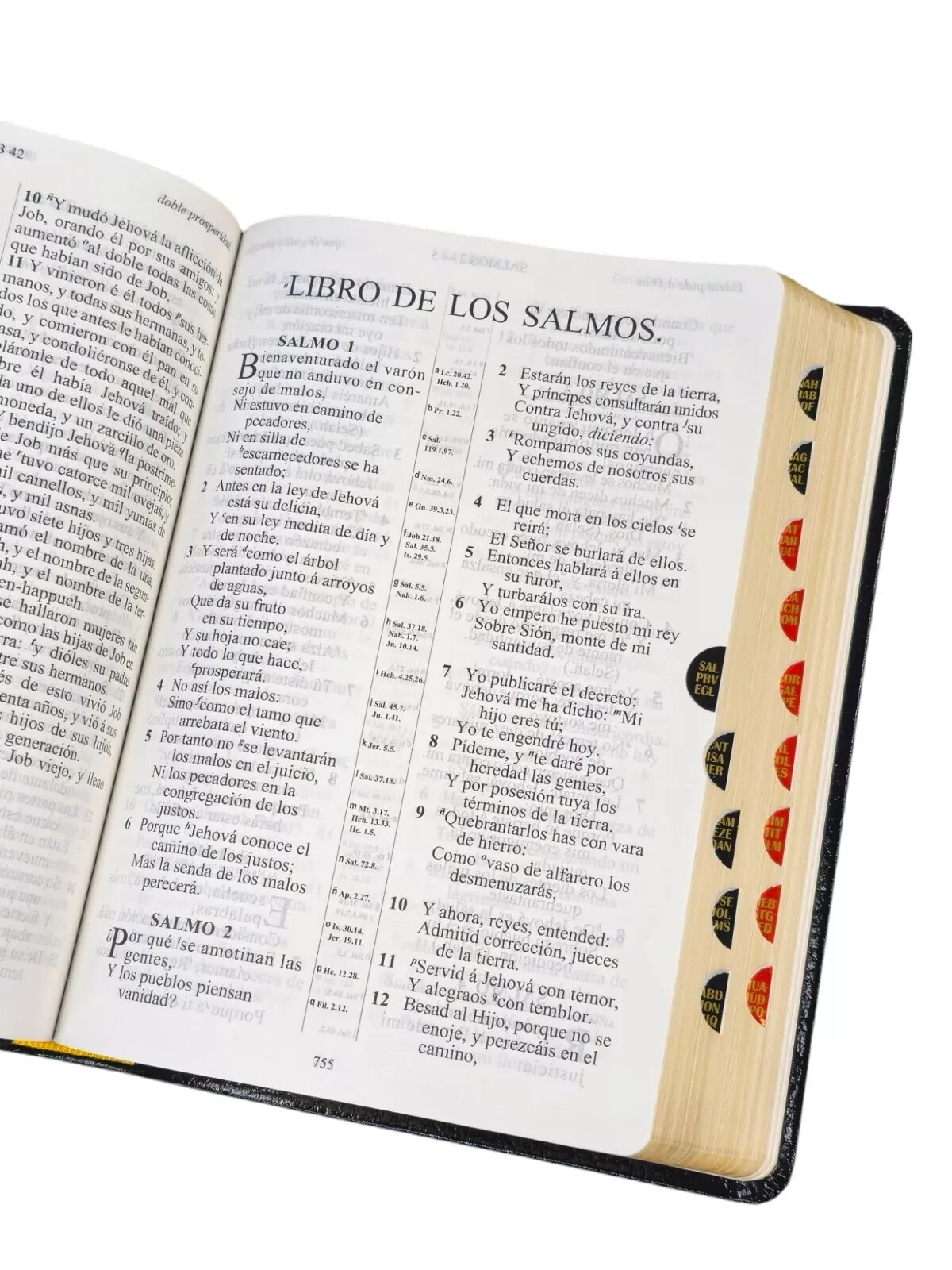 Biblia Antigua 1909, Negra Piel Fabricada, Letra Gigante 14 Pts Con Indice