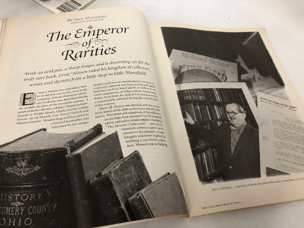 Ohio Magazine Nov 1993 JACK MATTHEWS: Ernie Wessen book collector