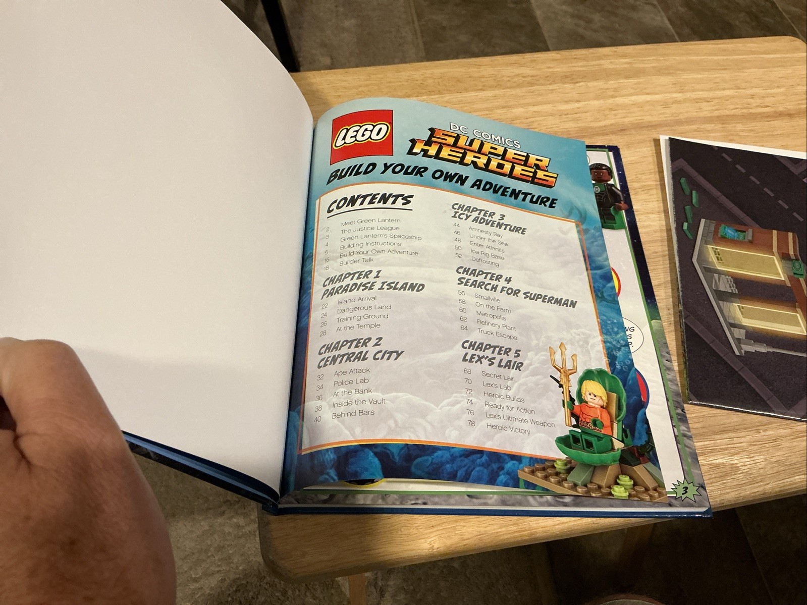2017 Lego DC Super Heroes Build Your Own Adventure NO LEGOS Book Poster Stickers