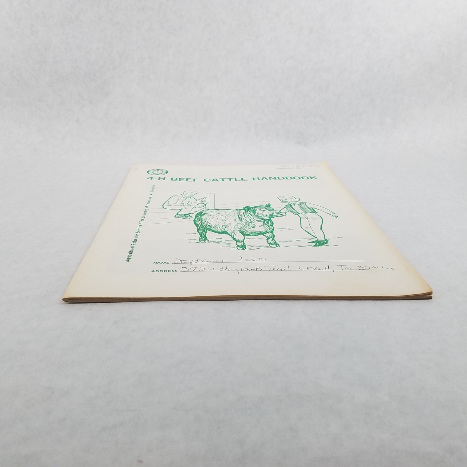 Beef Cattle Handbook UT Agricultural Extension Service 4H Booklet #568 – 1986