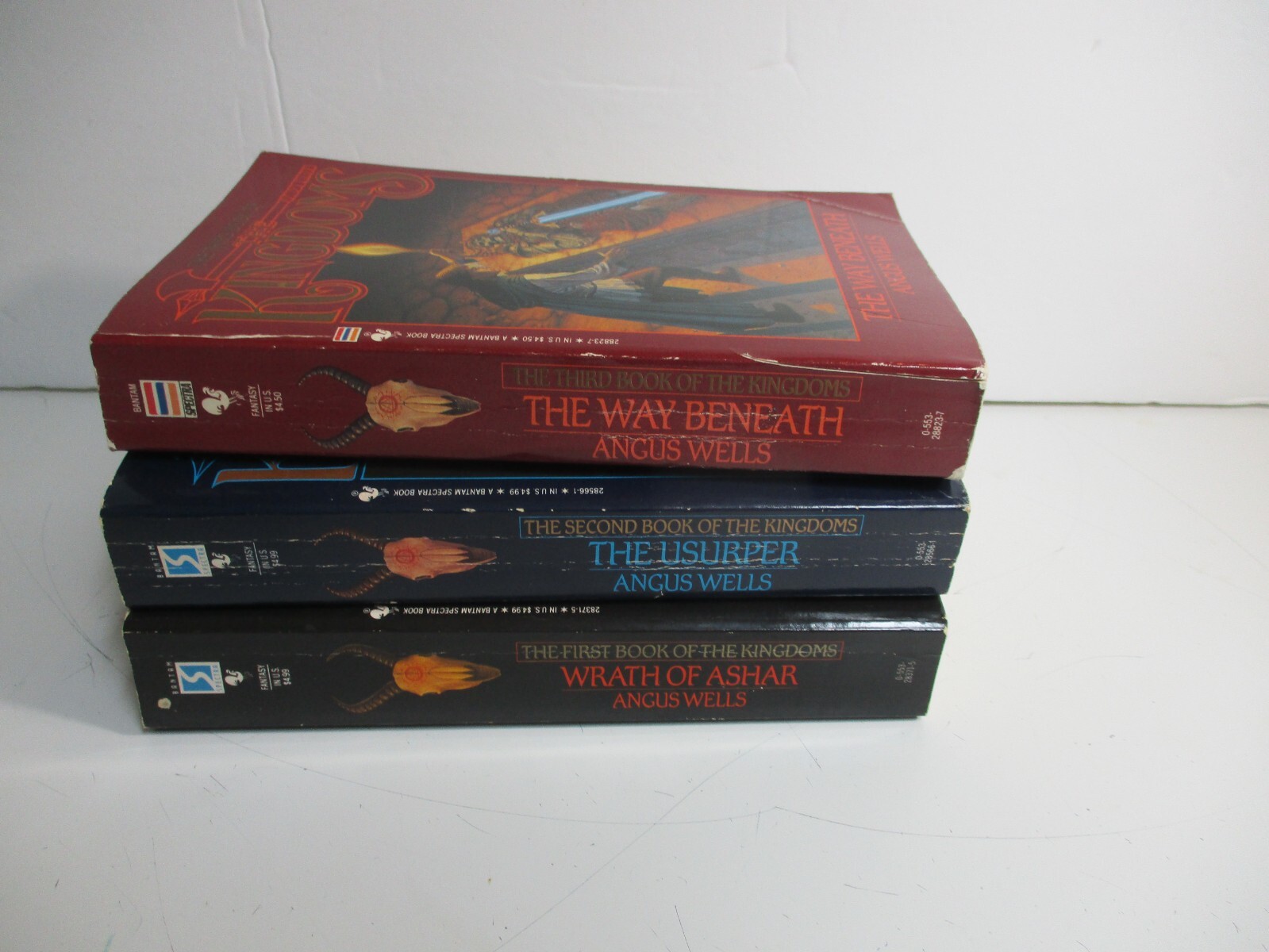 Lot of 3 The Kingdoms Series by Angus Wells Vols. 1-3 Paperback Books