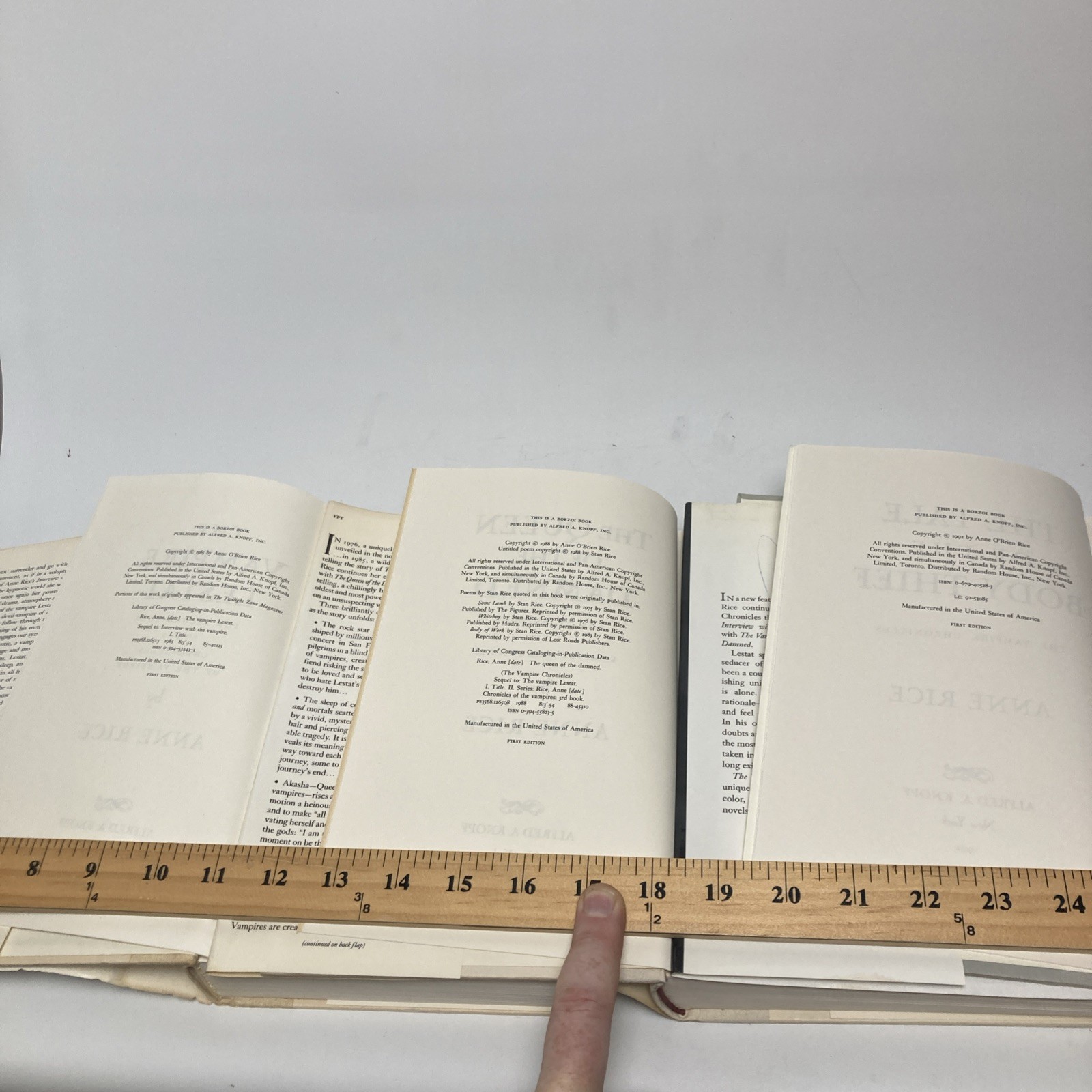 ANNE RICE IMMORTAL UNIVERSE *All 1ST EDITION* Vampire Chronicles Mayfair Witches