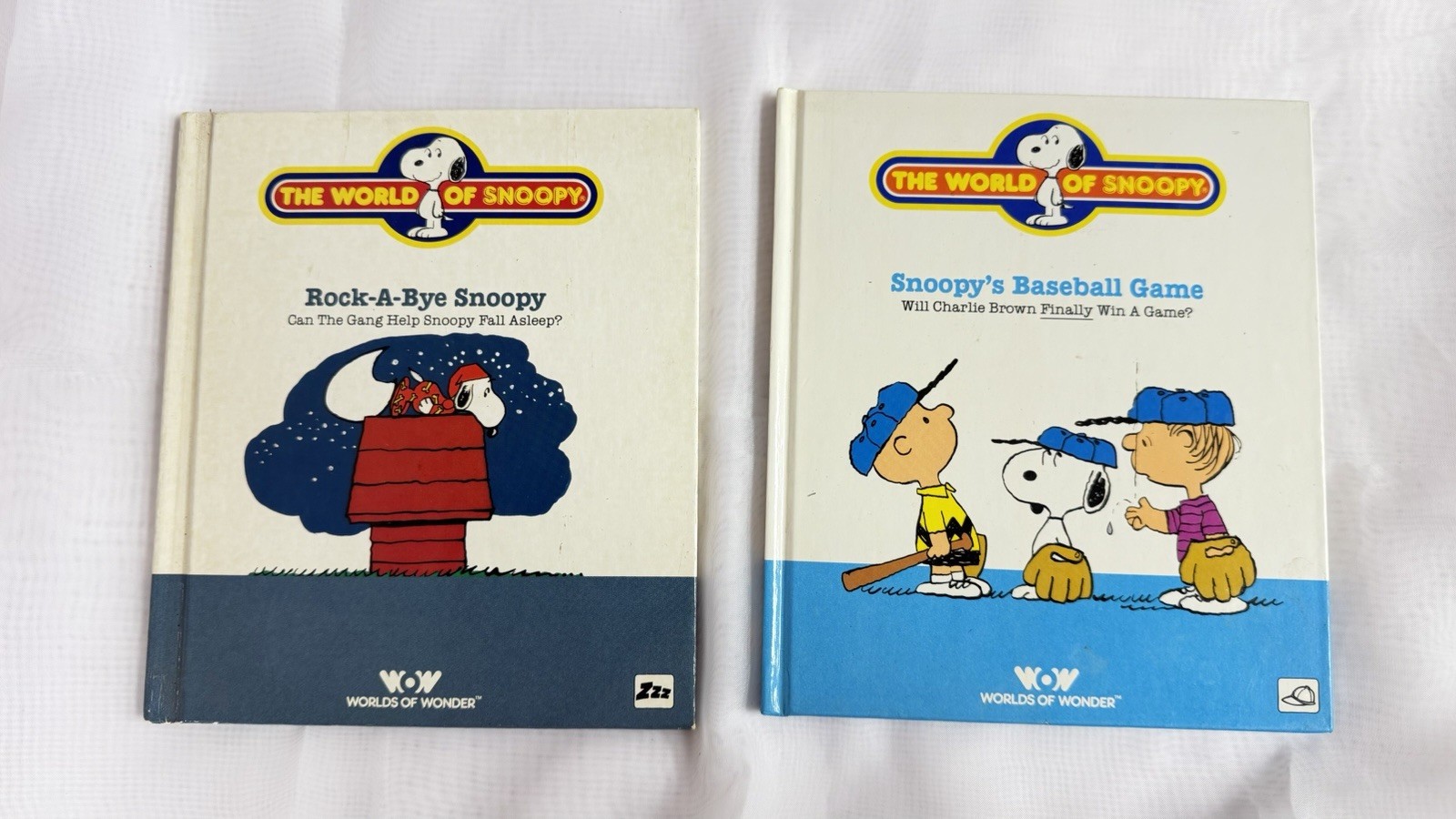The World Of Snoopy Books: Snoopy’s Baseball Game & Rock-A-Bye Snoopy