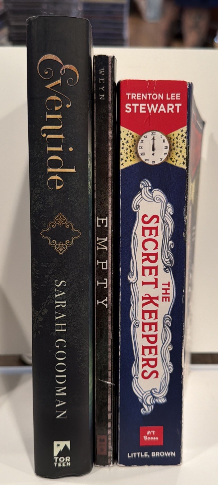 Lot Of 3 YA Books Eventide, Empty, Secret Keepers Young Adult
