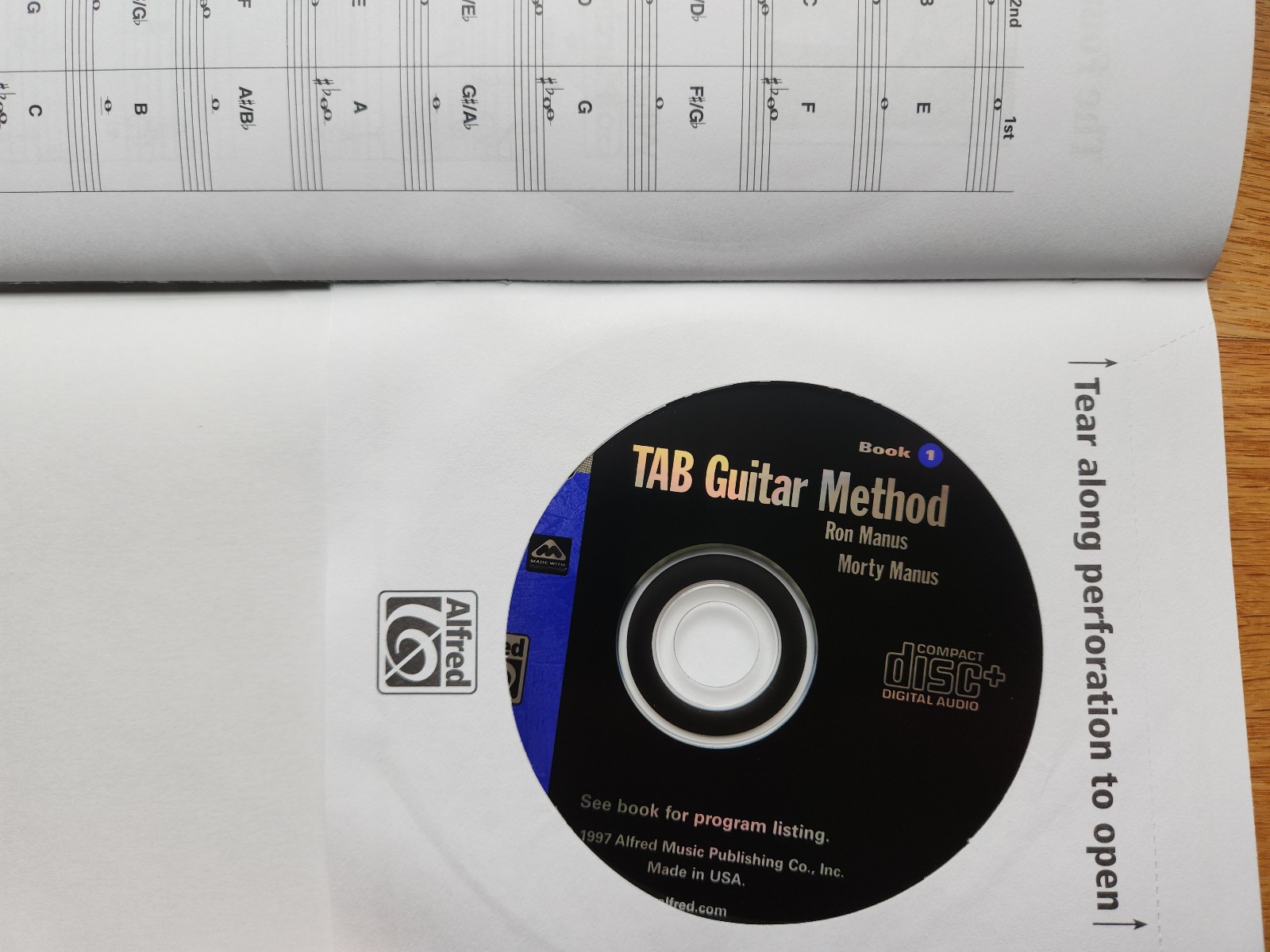 Basix TAB Guitar Method Book 1 with CD – Roy Manus Morty Manus Learn Guitar New