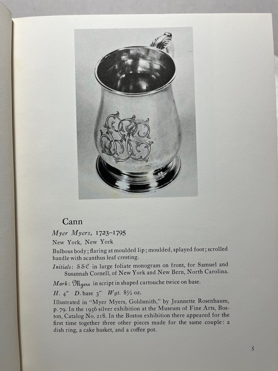 1958 AMERICAN SILVER COLLECTED BY PHILIP HAMMERSLOUGH History Sterling 1700s