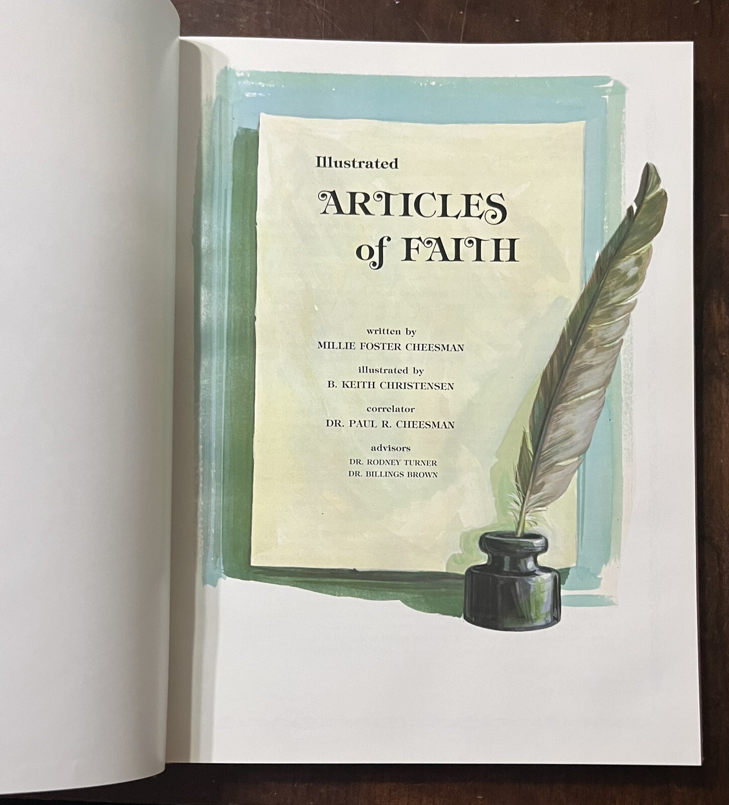 Illustrated Articles of Faith 1987 LDS Mormon RARE Single Volume 323 Pages