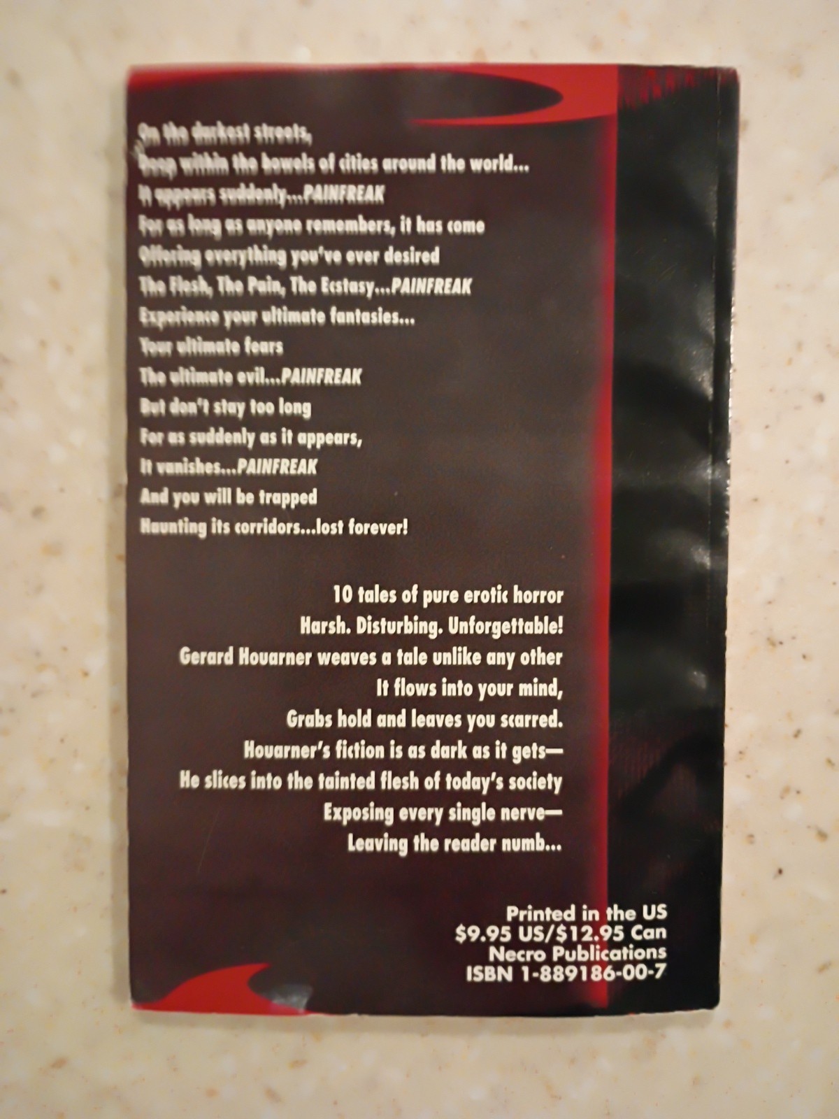“Pain Freak” by Gerard Houarner Signed #221/500 Ltd First Edition Paperback