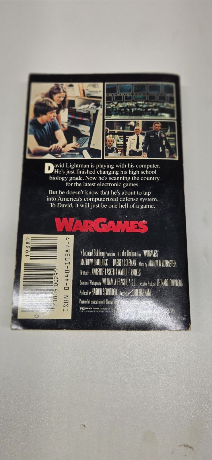 War Games (1983) David Bischoff Movie Novelization Mass Market Paperback Good