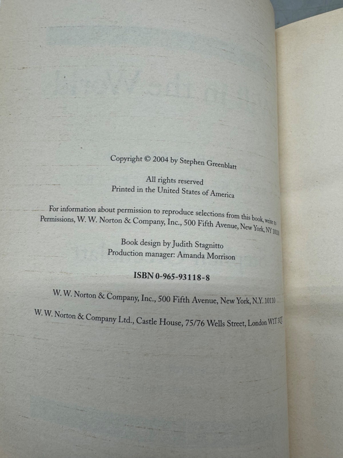 Will in the World Book Paperback 2004 English W.W. Norton & Co 430 pages READ