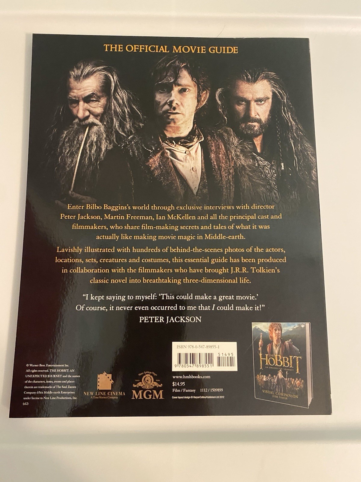 Hobbit: an Unexpected Journey Official Movie Guide (2012, Trade Paperback), new