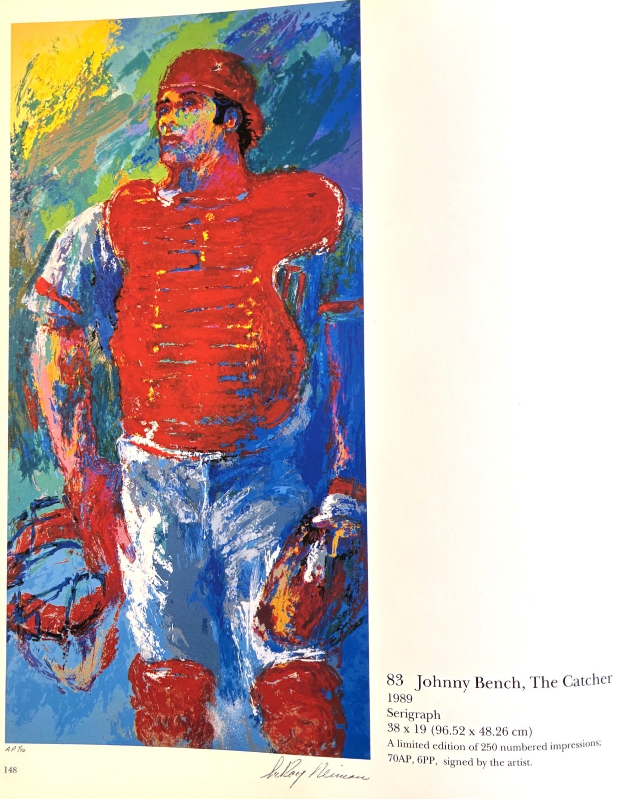 The Prints of LeRoy Neiman 1980-1990 Big HC w/ EX DJ ist Edition FREE Shipping