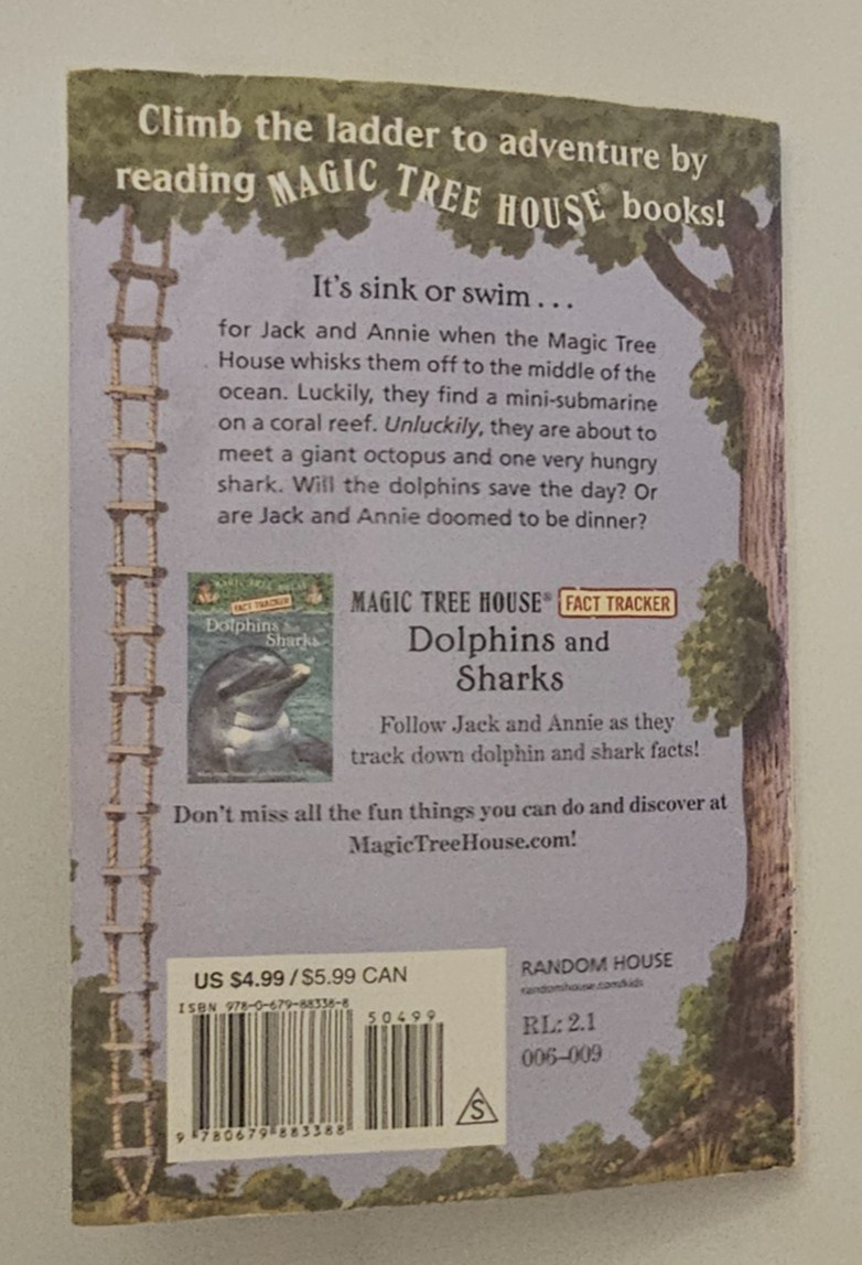 Mary Pope Osborne Magic Tree House Dolphins at Daybreak Book #9 1997 FLC
