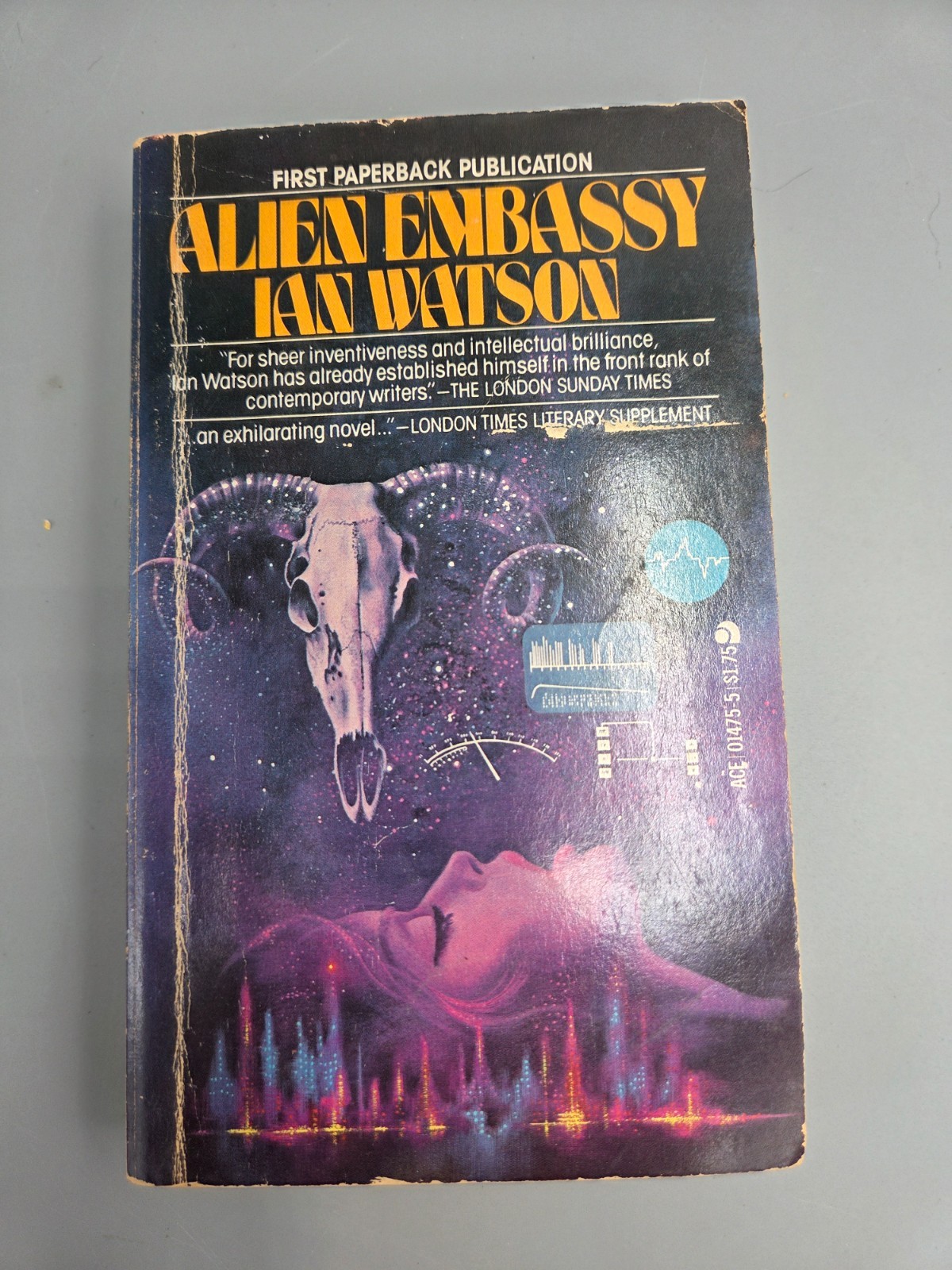 Vintage Alien Embassy Ian Watson 1978 Ace Sci-Fi Paperback First Edition
