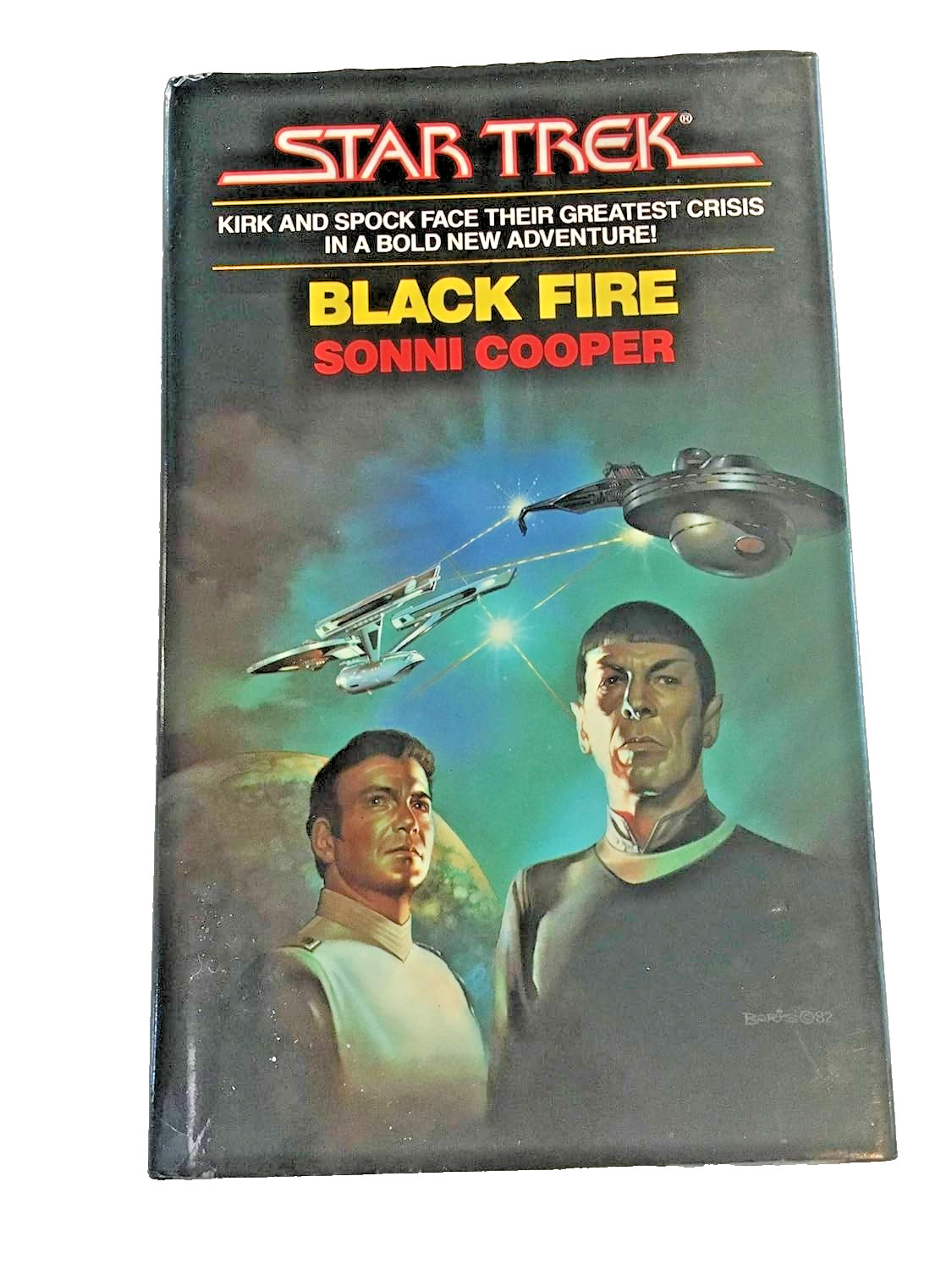 BLACK FIRE (STAR TREK) By Sonni Cooper – Hardcover – Very Good