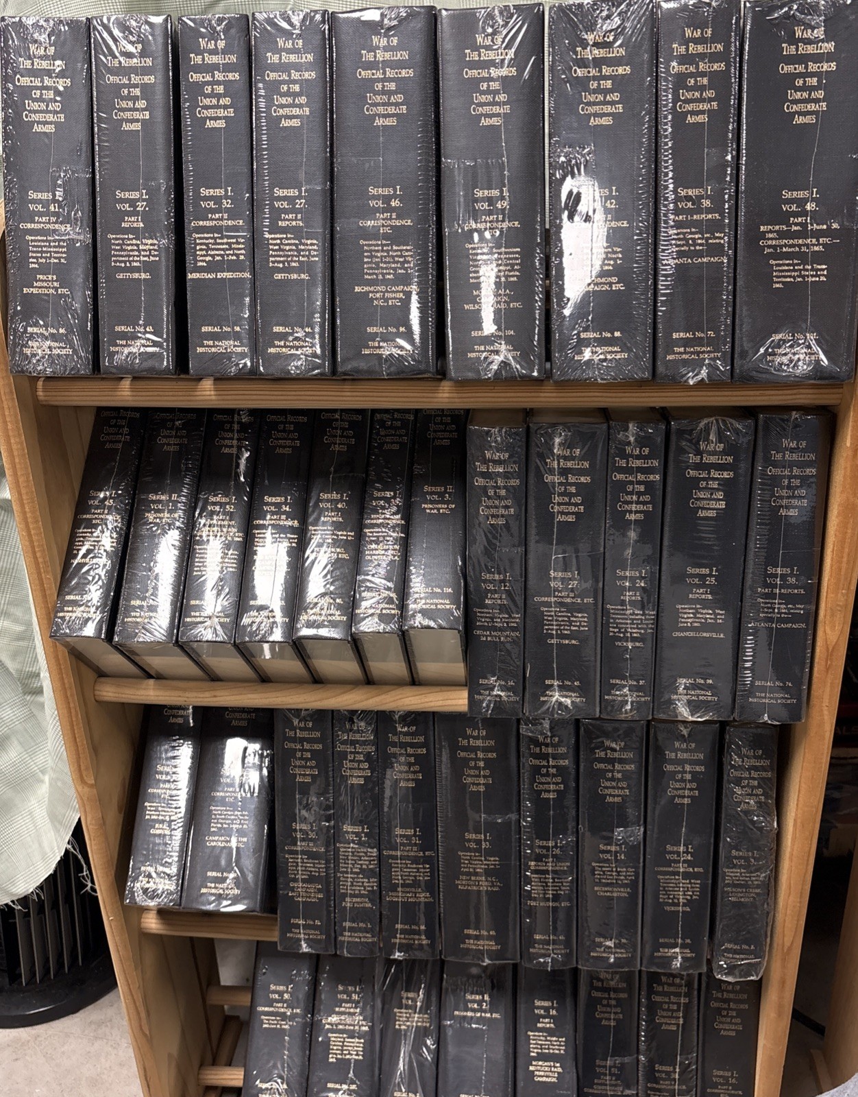 FULL 82 SET – WAR OF THE REBELLION OFFICIAL RECORDS OF THE UNI CIVIL WAR – NEW