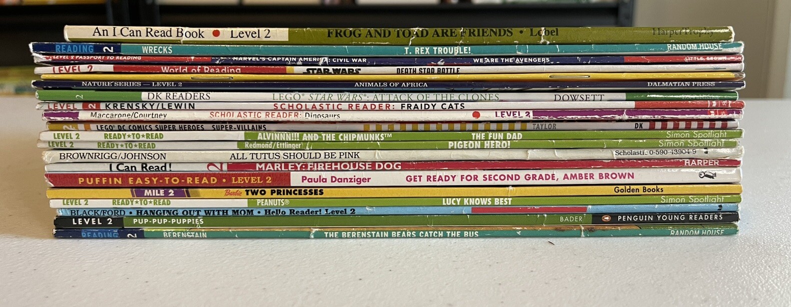 Lot of 20 Level 2 RL~Ready to-I Can Read-Step into Reading-Learn Read Books MIX