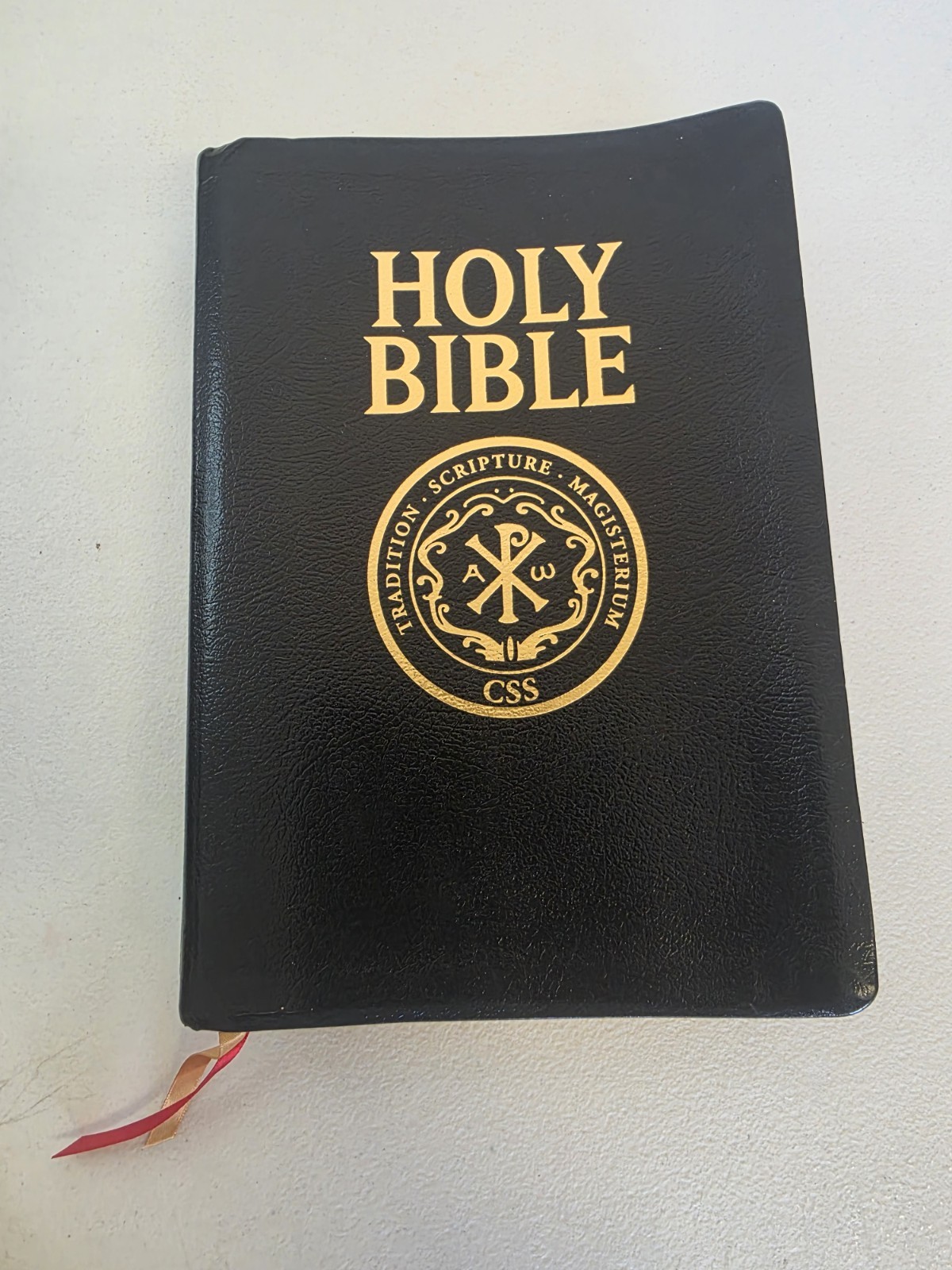 RSV Catholic Scripture Study Holy Bible Saint Benedict Press Black Leather