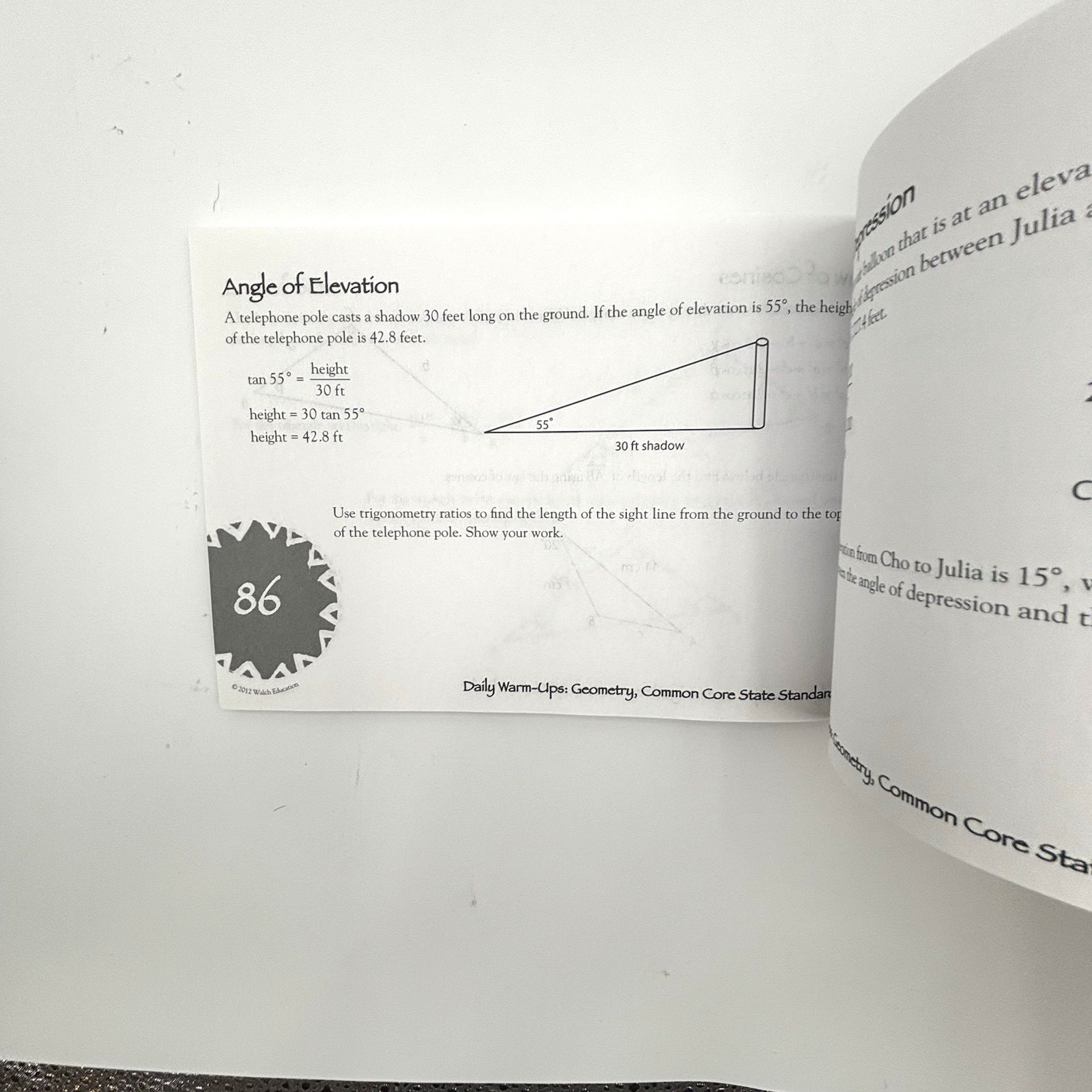 Daily Warm-Ups Geometry – 150+ CCSS Activities, Walch Education (2012, PB)