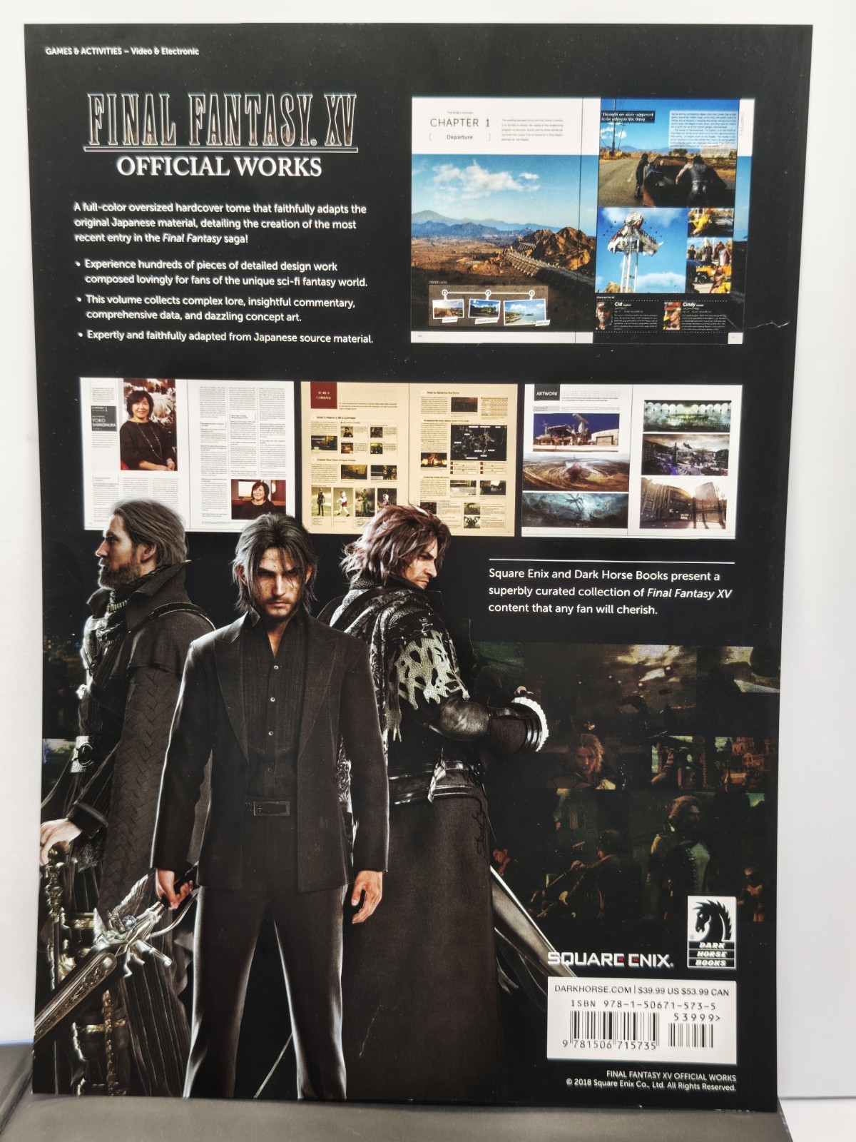 Final Fantasy XV Official Works by Square Enix & Dark Horse (2021, Hardcover)