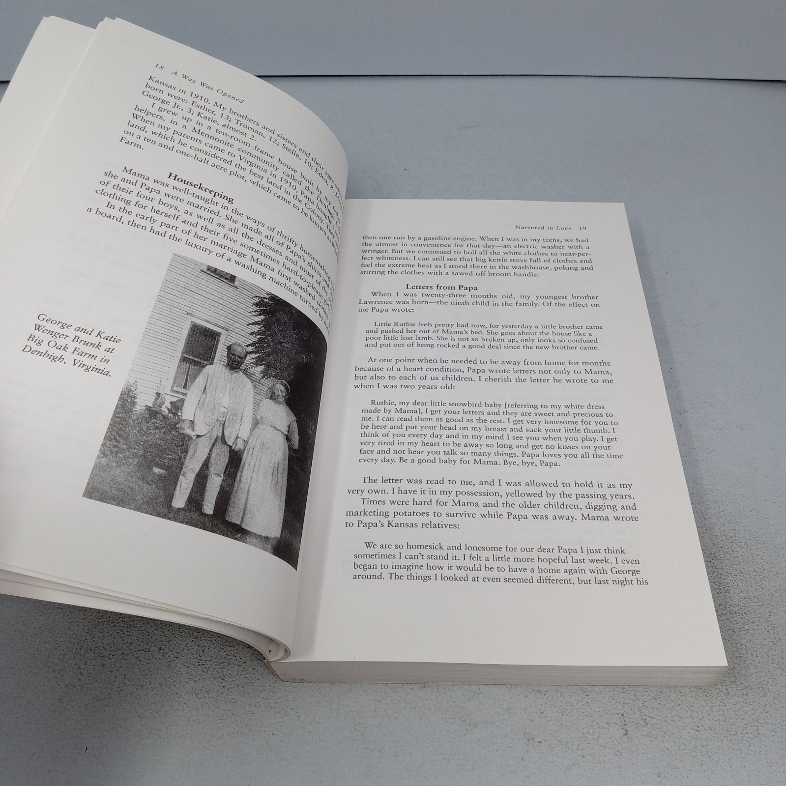 A Way Was Opened: A Memoir 2003 Herald Press Paperback by Ruth Brunk Stoltzfus