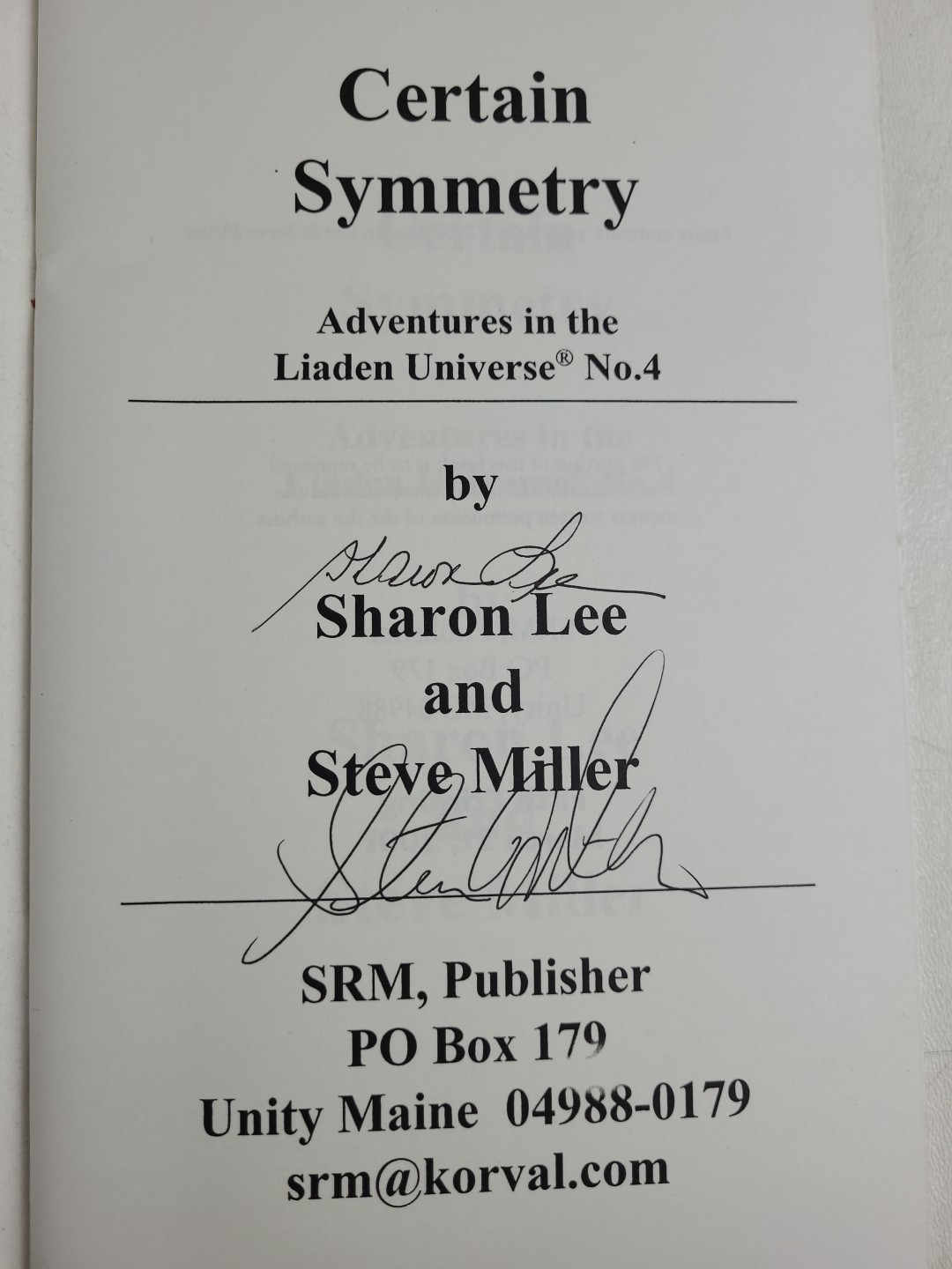 *SIGNED* Lot 6 Liaden Universe Chapbooks Sharon Lee Steve Miller 1-4 6 7 Sci-Fi