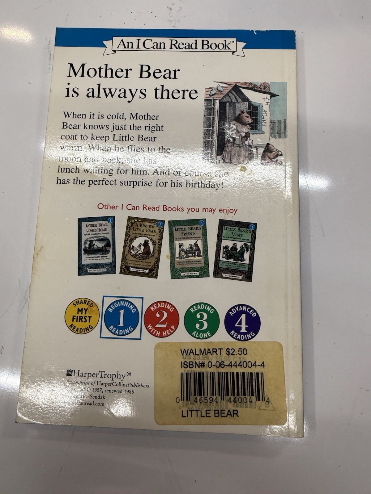 I Can Read Level 1 Ser.: Little Bear by Else Holmelund Minarik (2003, Trade…