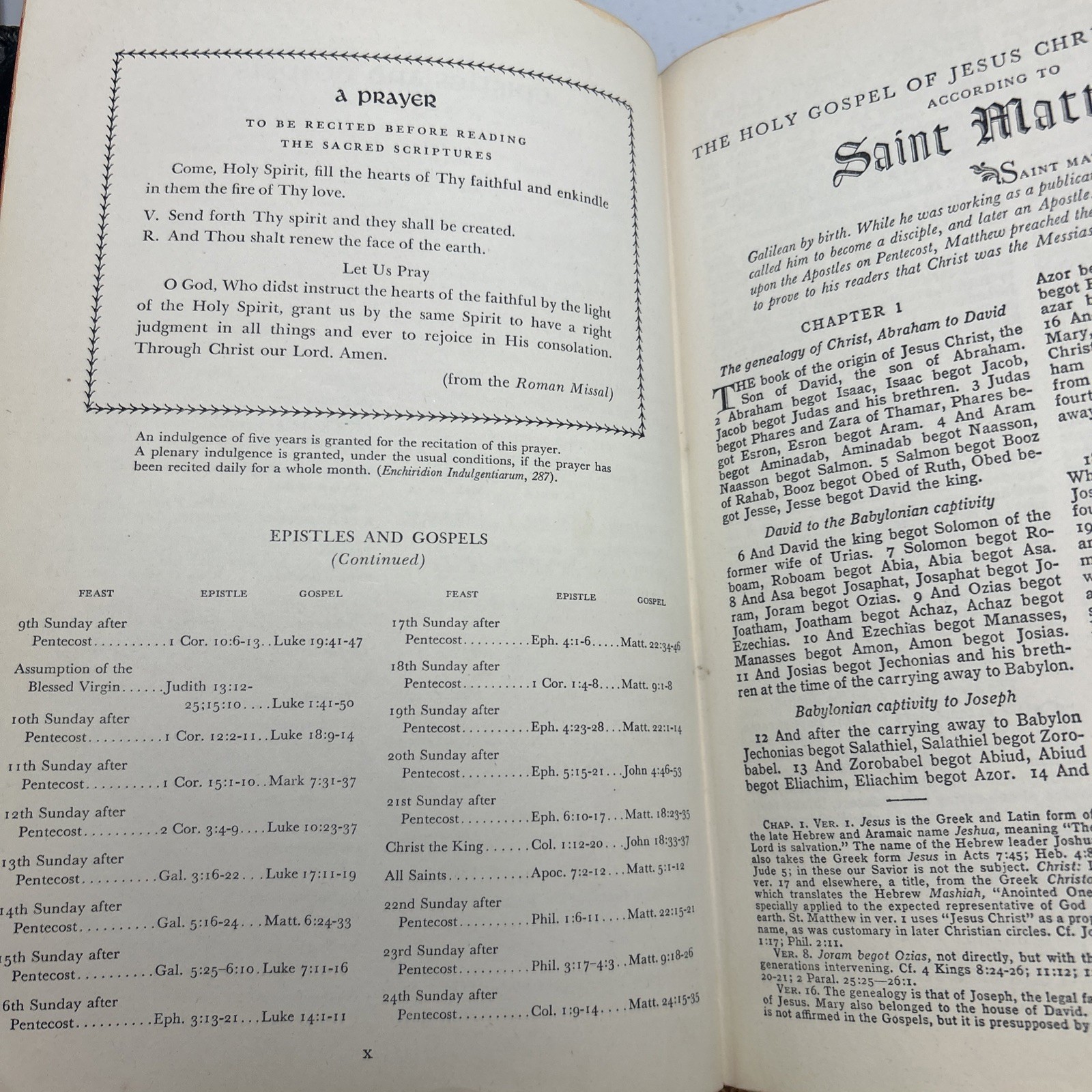 The New Testament Holy Land Edition 1952 Illustrated Catholic Press