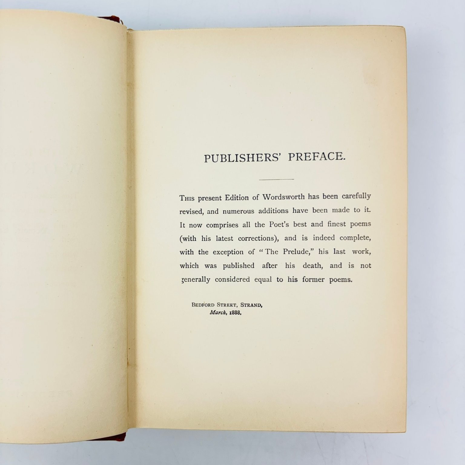 Poetical Works of Wordsworth 1891 Albion Edition – Poetry -Frederick Warne & Co