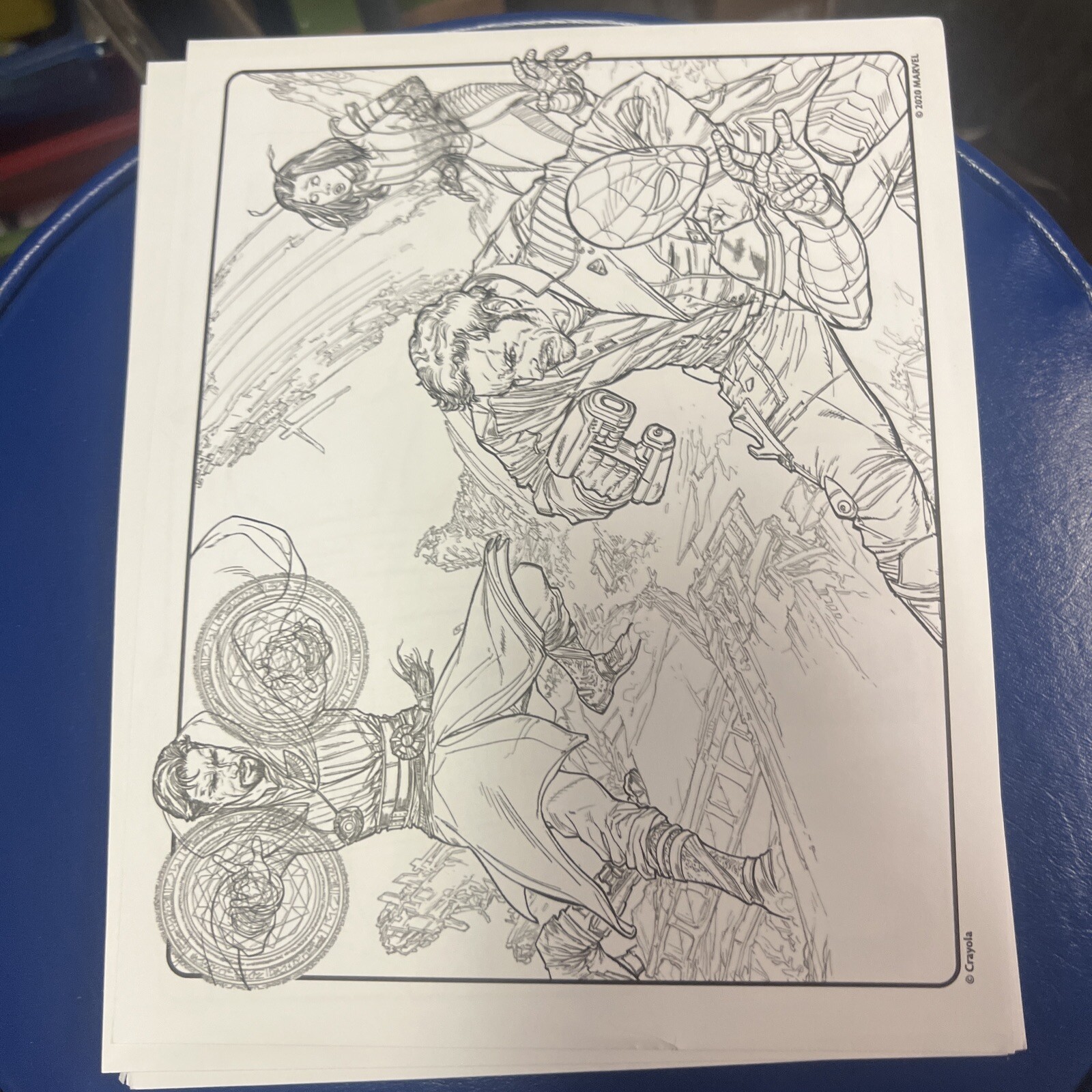 2019/2020 Crayola Marvel Art Over 35 Pages No Book To Color