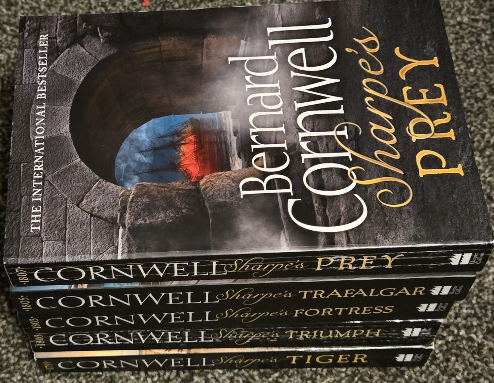 Bernard Cornwell Sharpe Series: Tiger, Triumph, Fortress, Trafalgar, Prey TPB
