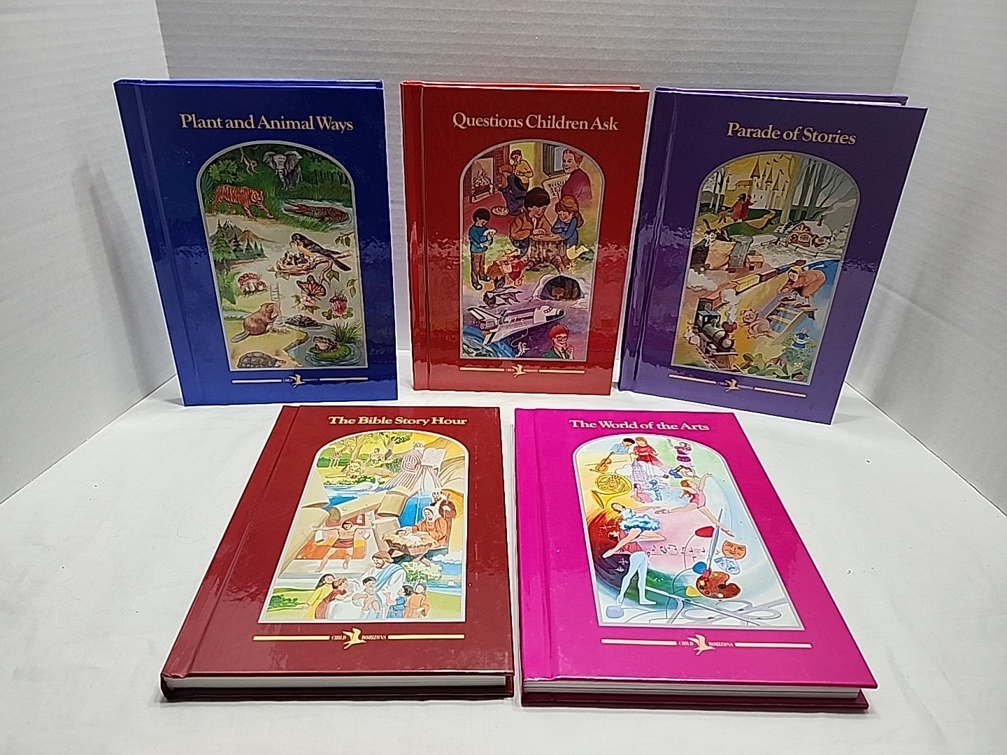 Child Horizons 10 Book Lot Vintage Hardcover Books New Home Schooling Or Reading