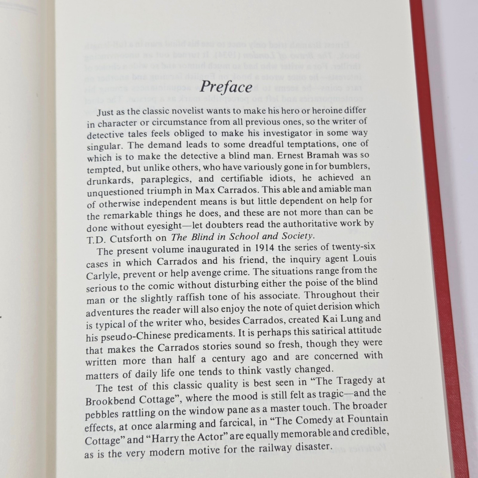 Max Carrados HC Vtg 1976 Detective Crime Short Stories Ernest Bramah