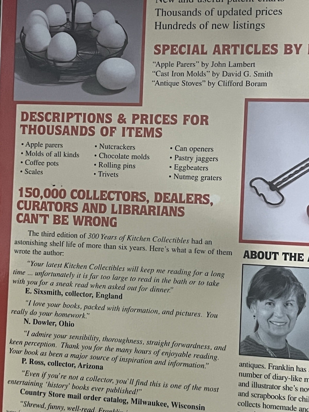 ” 300 Years of Kitchen Collectibles” by Linda Campbell Franklin -648 Pages!