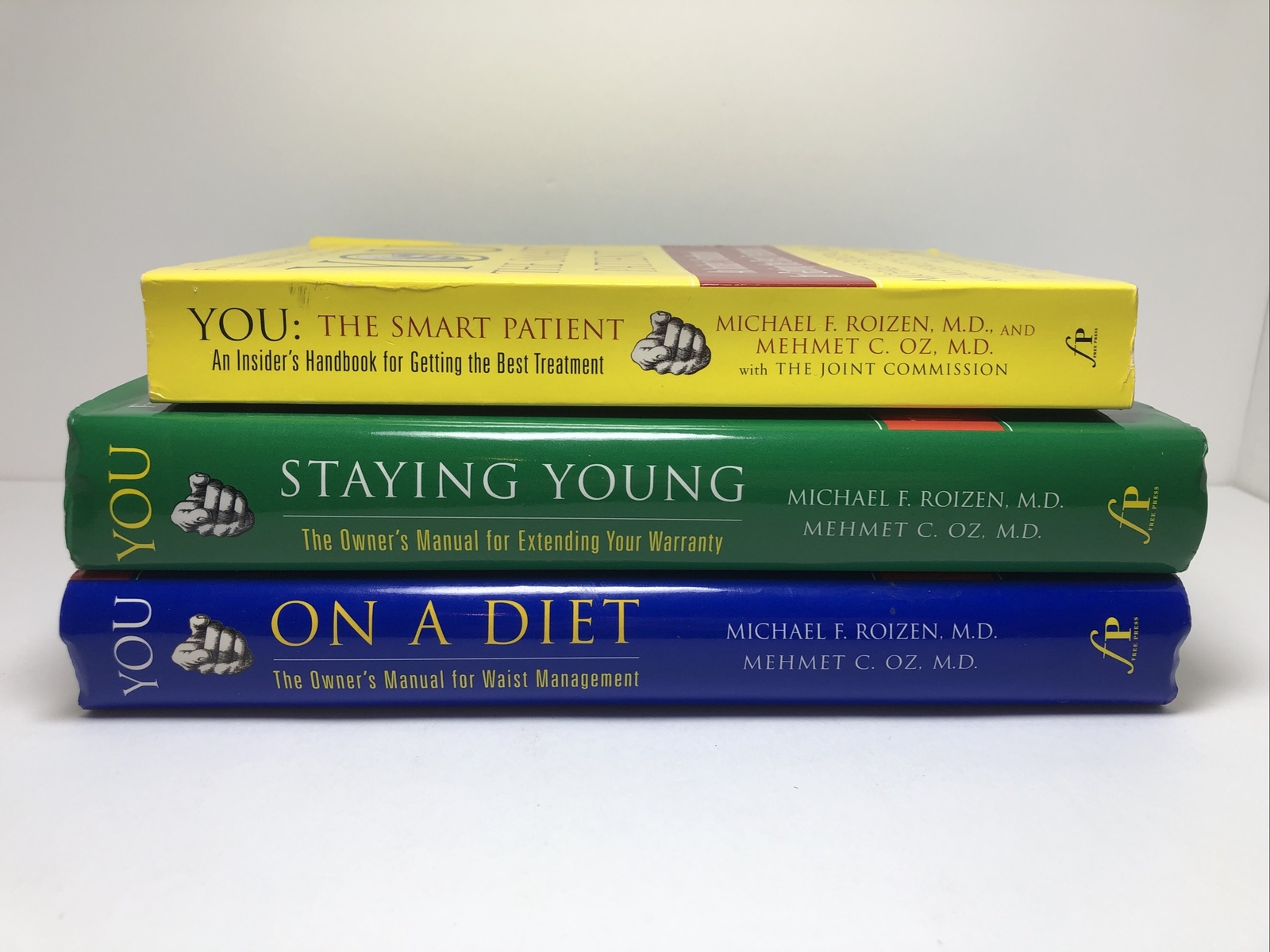 Lot of 3 “YOU” books / Dr Oz / Roizen / Diet / Staying Young / Owner’s Manual