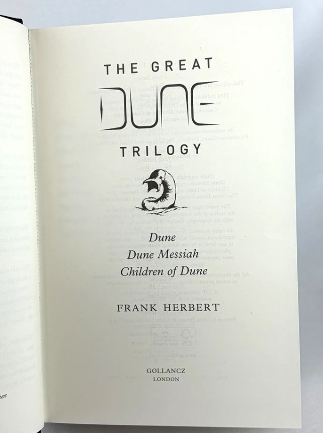Frank Herbert THE GREAT DUNE TRILOGY & SECOND GREAT DUNE TRILOGY 2 Volumes Set