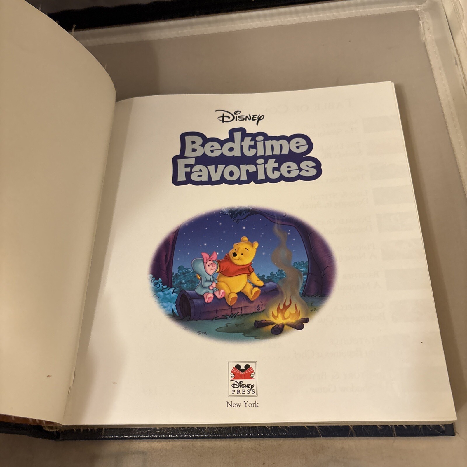 Disney Bedtime Favorites Leather Bound Hardcover Book Disney Press First Edition
