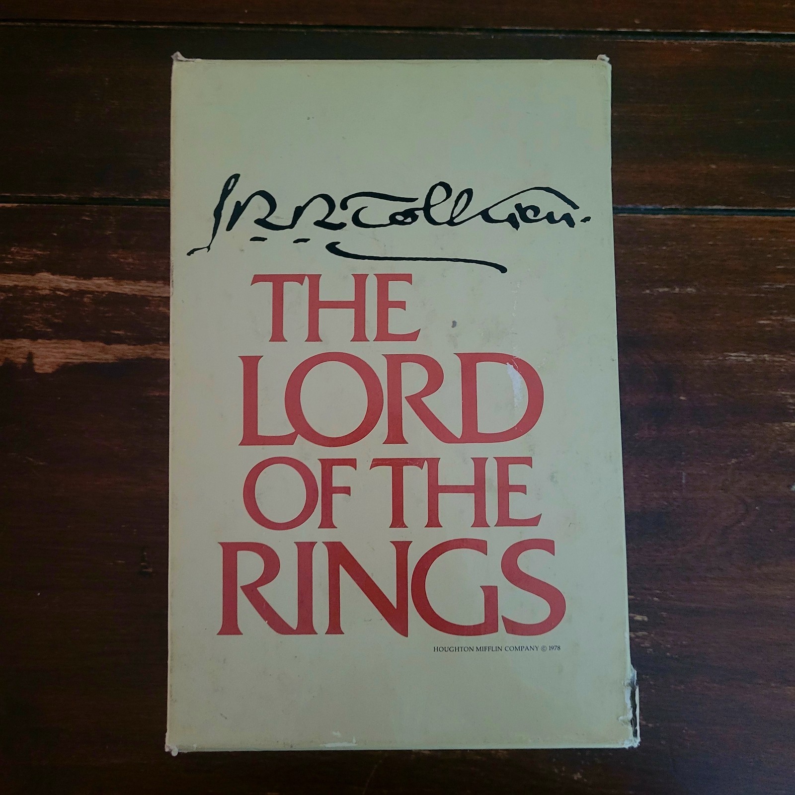 3 Vol Box Set of THE LORD OF THE RINGS by J.R.R. Tolkien (1965)