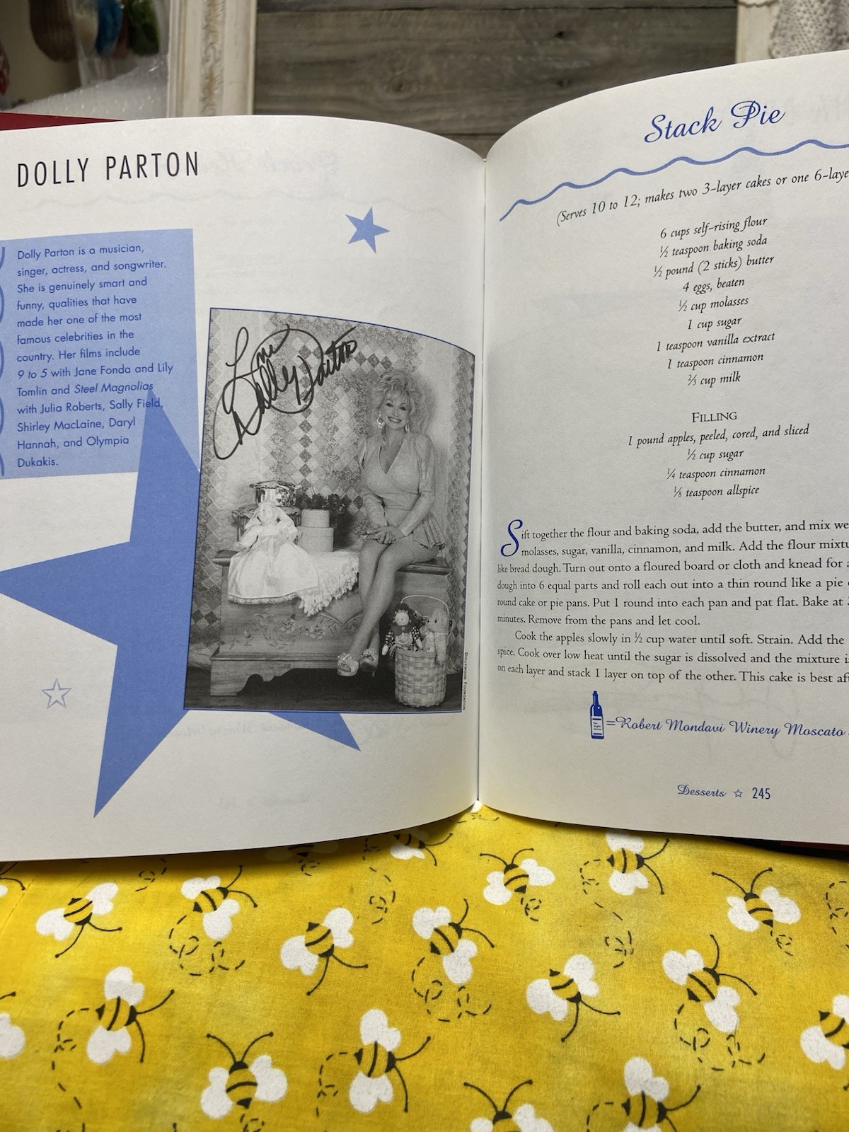 Dining with the Stars -A Taste of the Best Paul Kent Dorn 1998 Cookbook Hardback