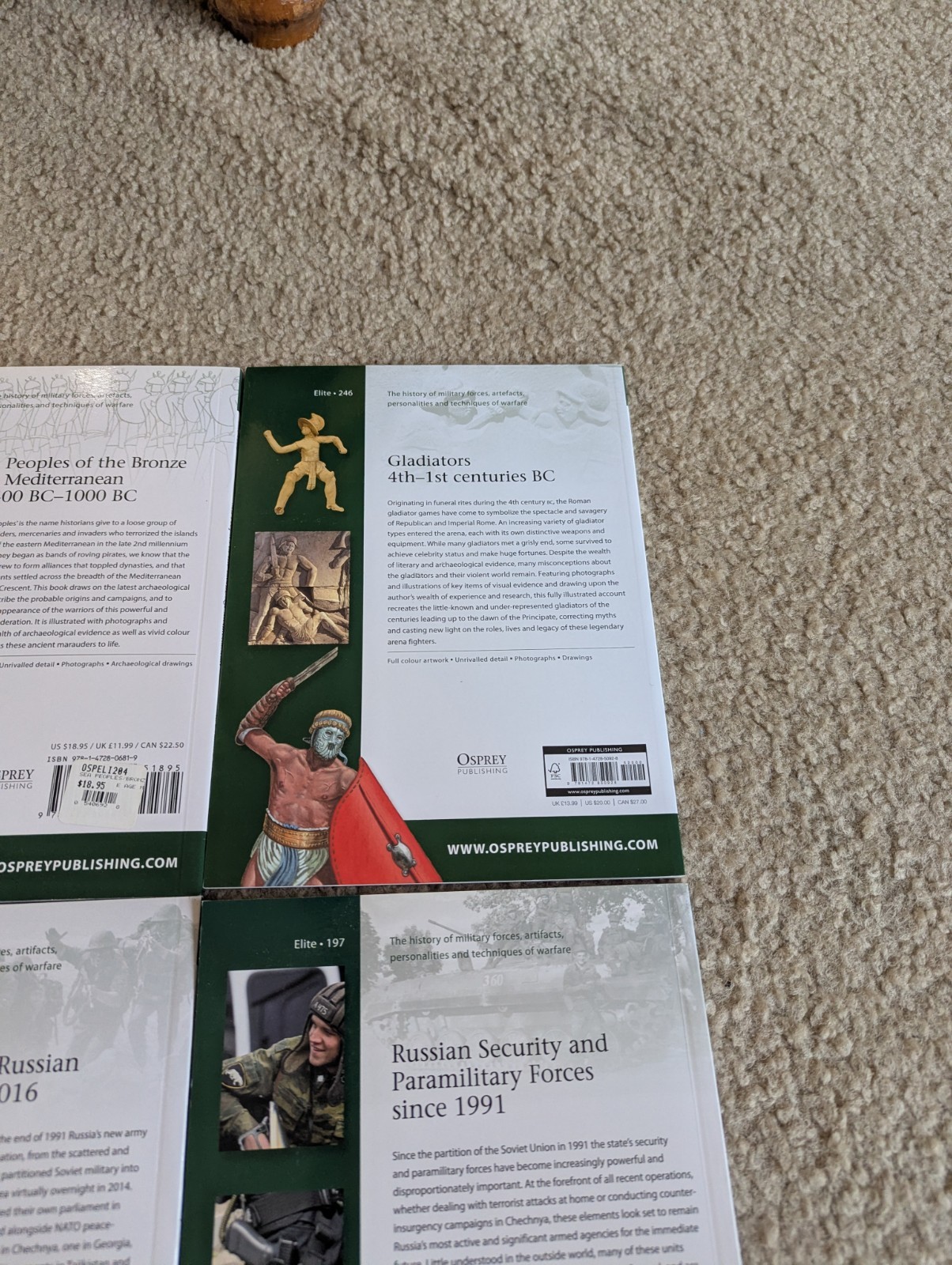Osprey Elite Series: 4 Volumes, Osprey Publishing, Military History