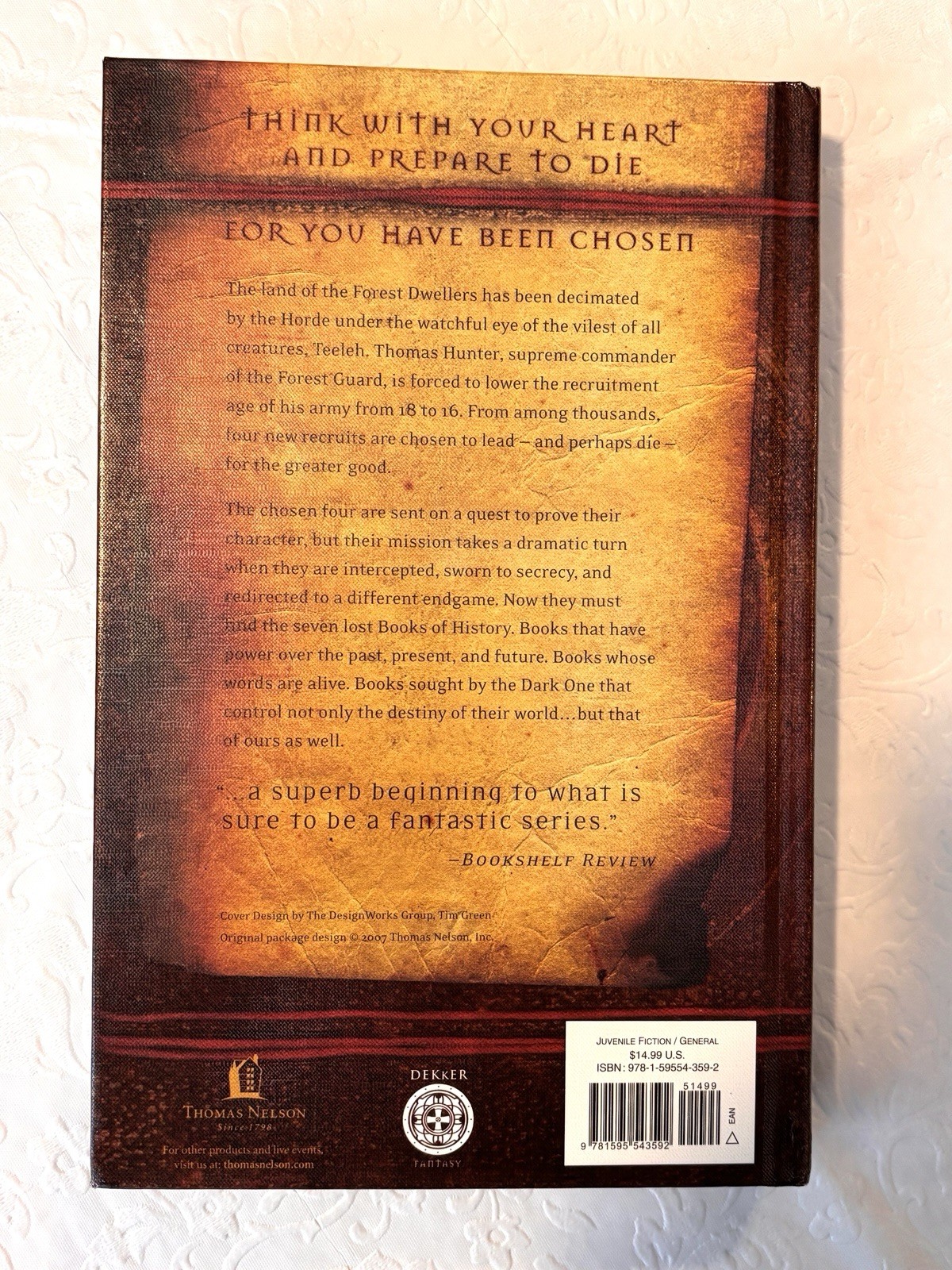 Ted Dekker: The Lost Books Series 1-3 (Chosen, Infidel, Renegade) Hardcover