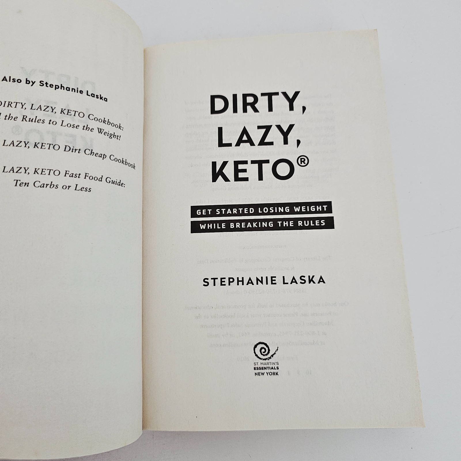 Dirty Lazy Keto Stephanie Laska Paperback Weight Loss Cookbook Free Postage