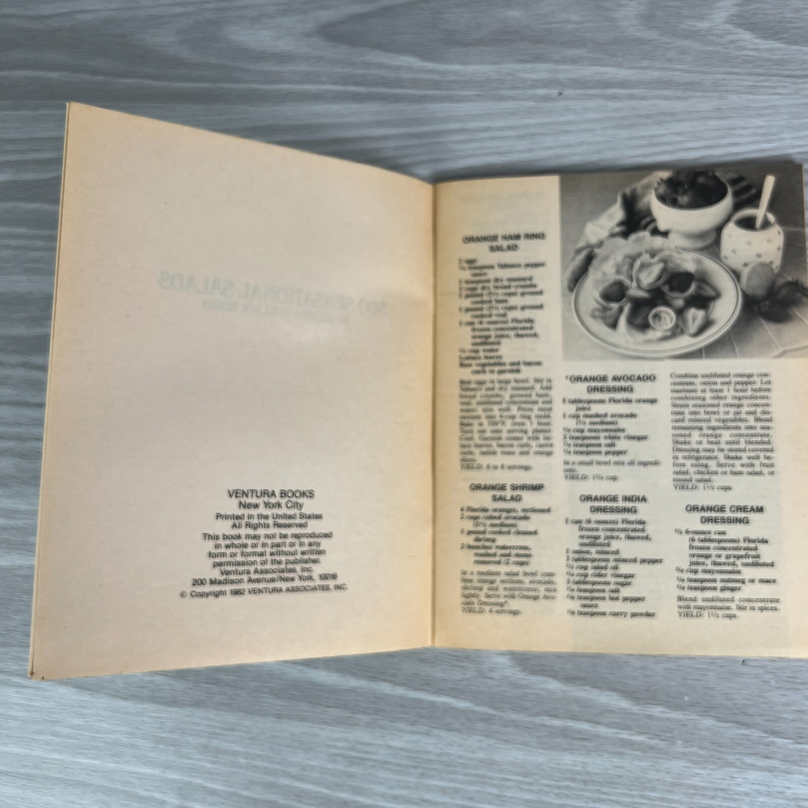 Vtg Recipe Guide 300 Sensational Salads Lucinda Berry 1982 Booklet New York City